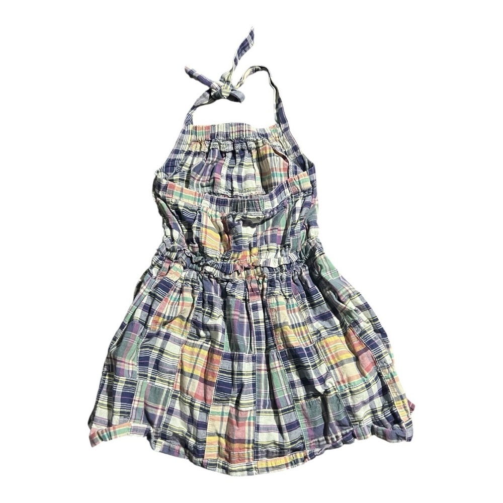 Jcrew Plaid Halter Kids Dress- size 4 - Picture 2 of 3